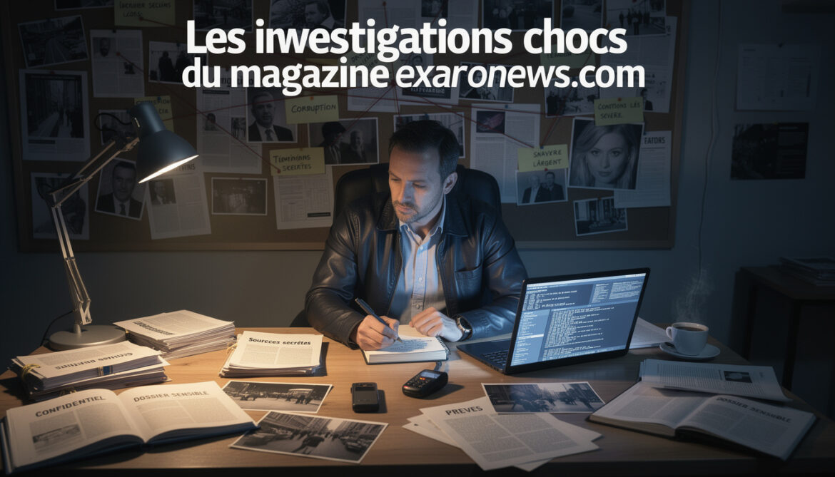 découvrez les investigations chocs et exclusives du magazine exaronews.com, pour rester informé des révélations qui font bouger le monde.