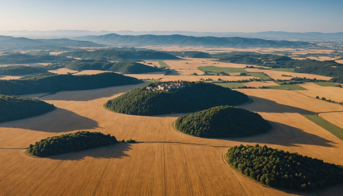 Paysage français sous un dôme de chaleur
