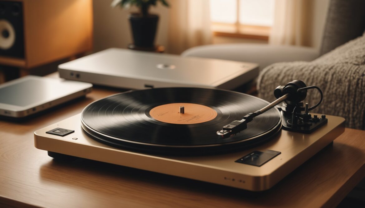 Platine vinyle et application de streaming musical