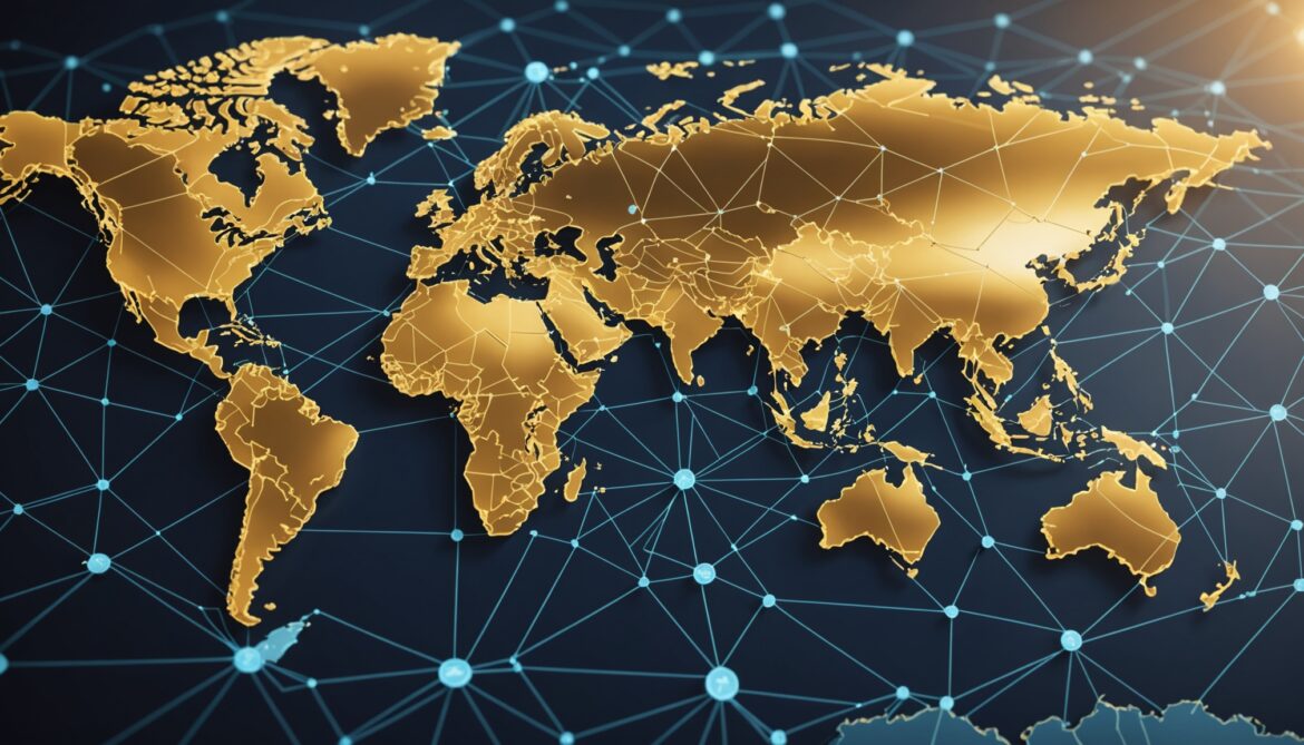 Illustration d'un echange international de donnees financieres liees aux cryptomonnaies