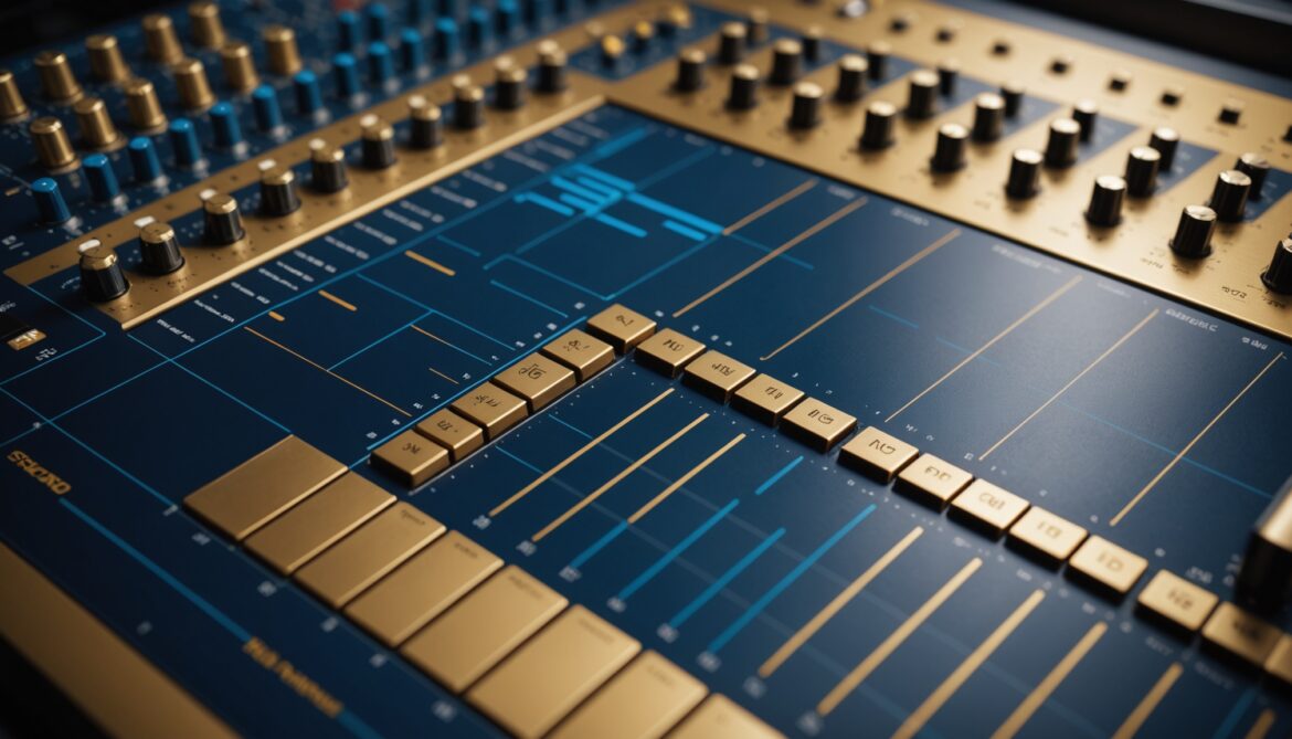 Illustration abstraite de la fusion entre BMG et Concord dans l'industrie musicale